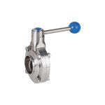Inox leptir ventil kraj za zavarivanje