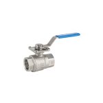 Čelična dvodelna navojna inox slavina NPT