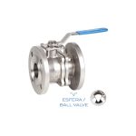 Kuglasta slavina inox dvodelna prirubnička „V control“