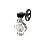 leptir ventil inox komplet sa ručnim reduktorom