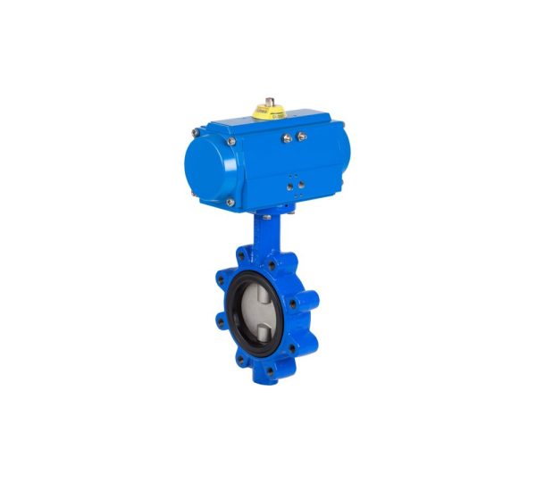 leptir ventil lug inox disk sa pneumatskim pogonom